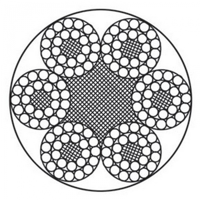 6×24+7FC steel wire rope