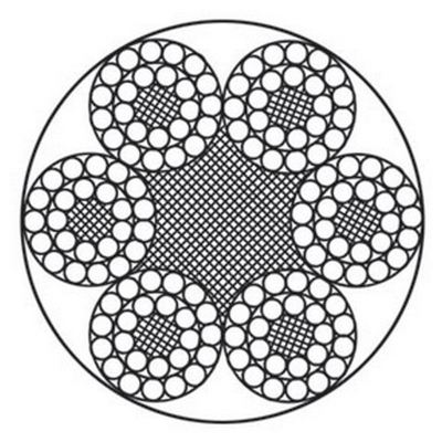 6×24+7FC steel wire rope