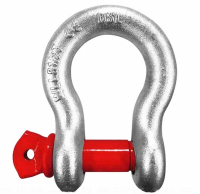 US Type G209 Galvanized Forged Bow Shackle with Screw Pin
