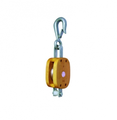 WOODEN BLOCK SINGLE WITH HOOK
