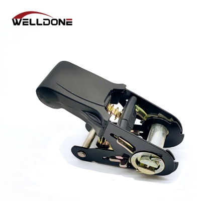 1inch 25MM Black Ratchet Buckle with Rubber Handle