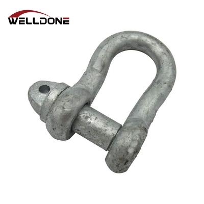 BS3032 Galvanized Forged Bow Shackle with Screw Pin